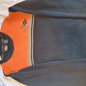 Harley-Davidson Orange and Black Sweater